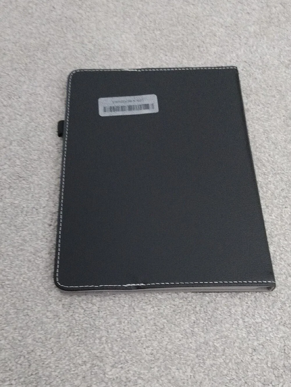 Black Tablet Folio Case with Pen Loop - Black